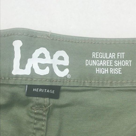 Lee Women's 14M Hi-Rise Regular Fit Deeplichengreen Utility Short New With Tags - Picture 5 of 13